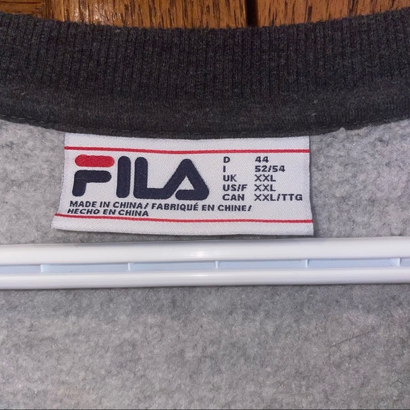 Grey Fila Crew Neck - Picture 3 of 3